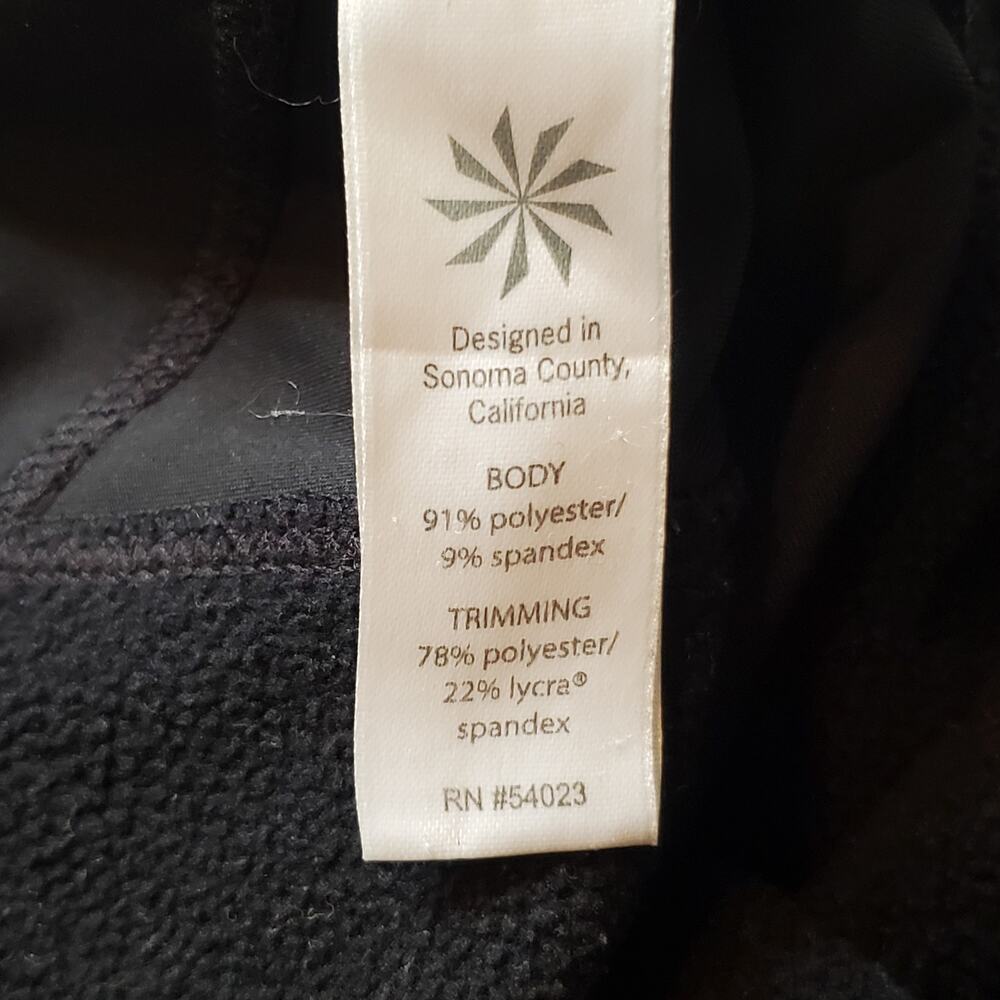 Athleta Women's Size M Power Lift Thermal Fleece Legging Black 243099 - Picture 8 of 9